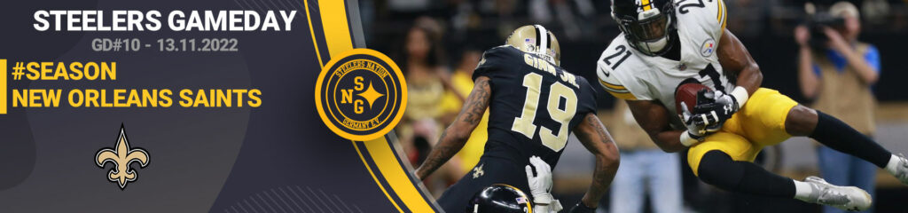 Preview Week 8: Saints @ Steelers 1 website header gameday GD10 saints