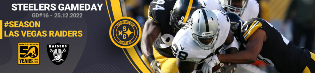 <strong>Preview Week 16: Steelers vs Raiders</strong> 1 website header gameday GD16 raiders 1