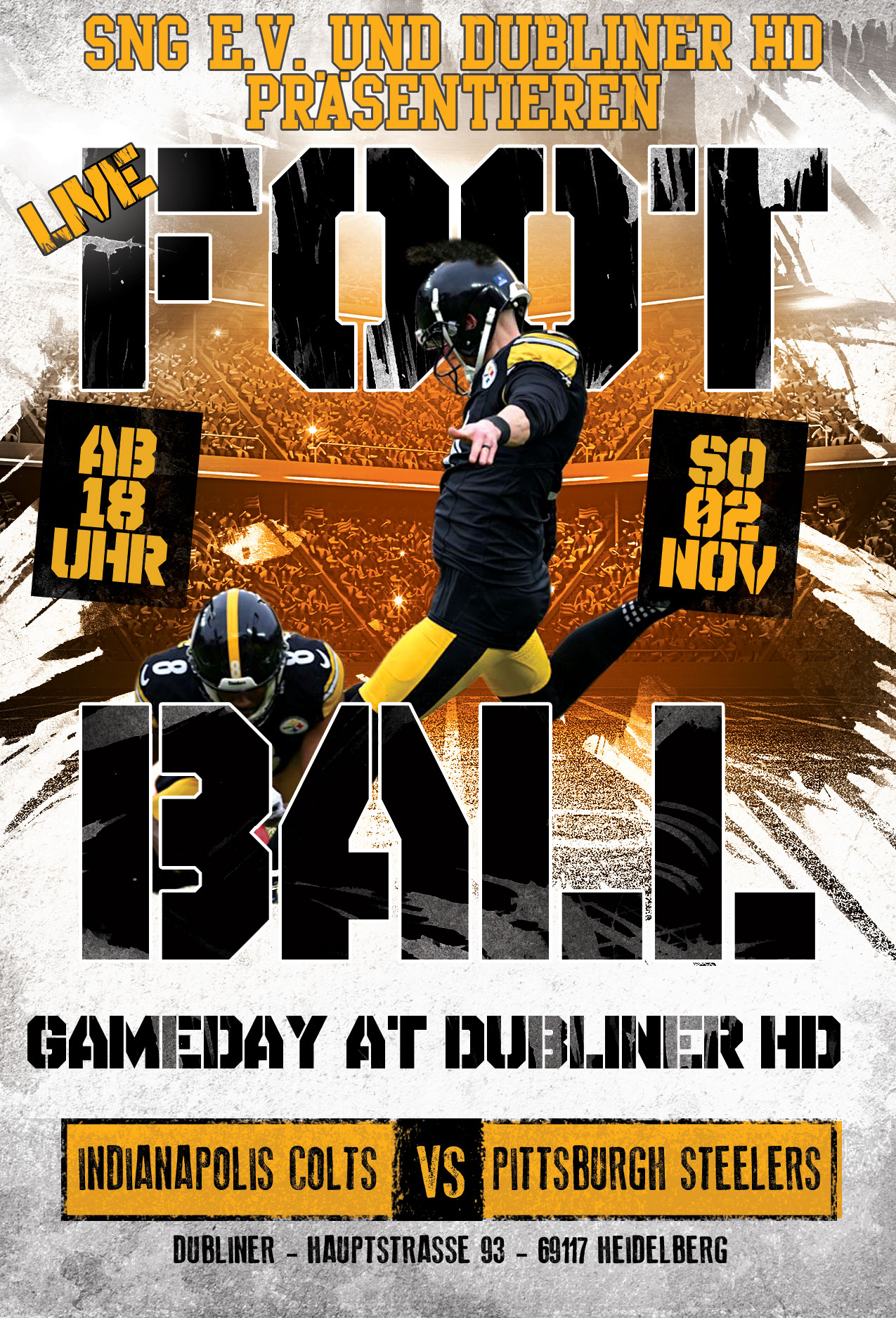 American-Football-Game-Day-Flyer-Dubliner-02112025 American Football Game Day Flyer Dubliner 02112025