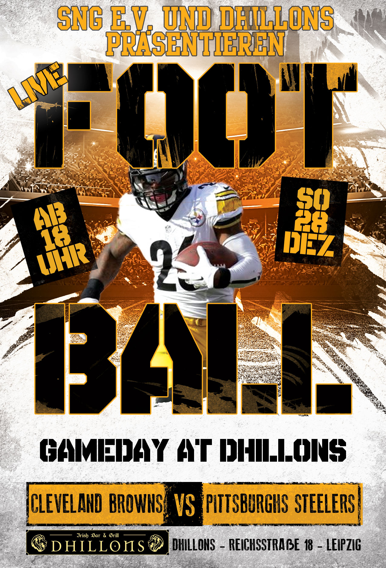 American-Football-Game-Day-Flyer-dhillons-28-12-2025-browns American-Football-Game-Day-Flyer-dhillons-28-12-2025-browns