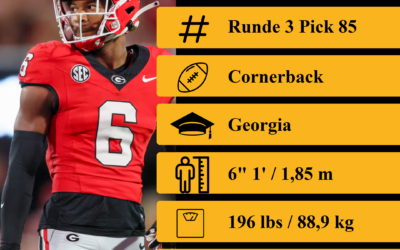 NFL Draft 2026 – Runde 3 – Pick 85: Daylen Everette
