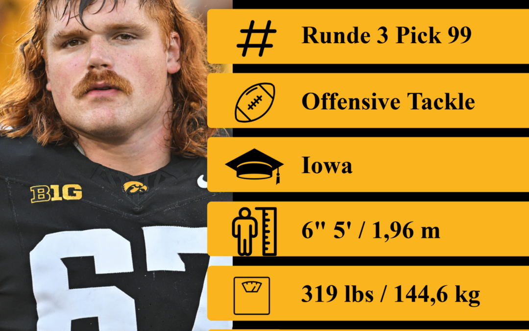 NFL Draft 2026 – Runde 3 – Pick 96: Gennings Dunker