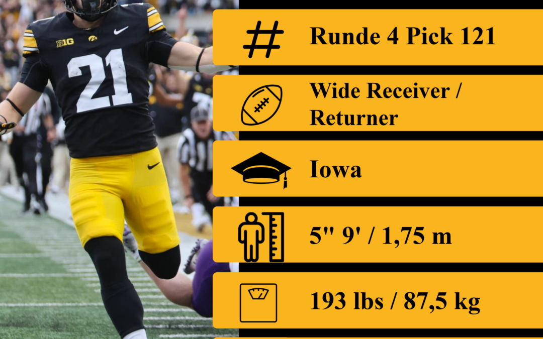 NFL Draft 2026 – Runde 4 – Pick 121: Kaden Wetjen